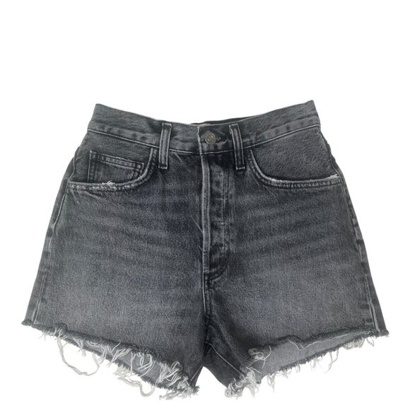 Agolde Dee High Rise Jean Denim Cut Off Shorts Size 25 In Moxy Wash Distressed - Picture 1 of 15